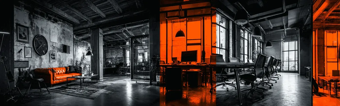 Moderne Büroumgebung für Organisationstransformation